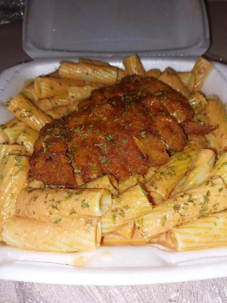 Crispy Chicken Pink Sauces