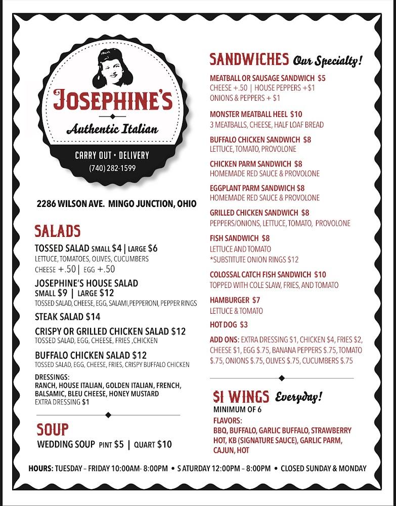 Josephine's Menu image 1